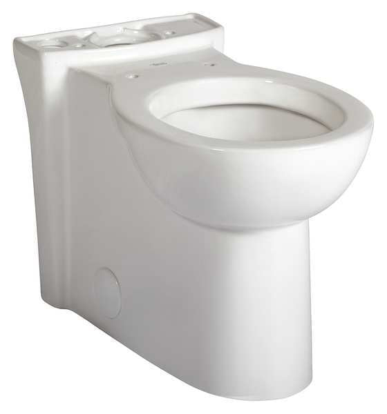 Toilet Bowl, 1.28 gpf, Gravity Fed, Floor Mount, Round, White