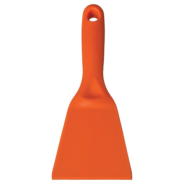 Hand Scraper, 3In W x 8In L, Orange, 1Piece