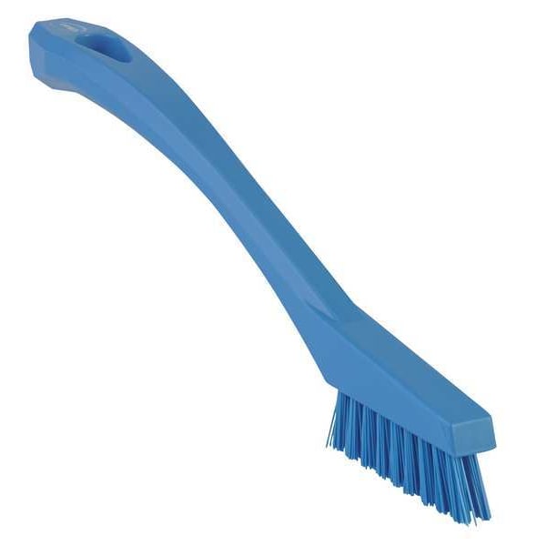 1/2 in W Detail Brush, Stiff, 5 1/2 in L Handle, 2 in L Brush, Blue, Plastic, 8 in L Overall