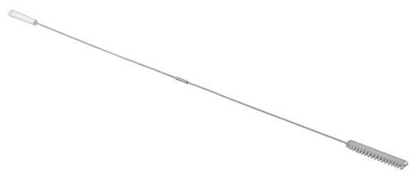Tube and Valve Brush, Medium, 5 1/4 in L Handle, 6 1/4 in L Brush, White, Polypropylene