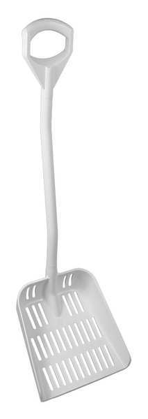 Ergonomic Shovel, 45In, 1-Piece, White