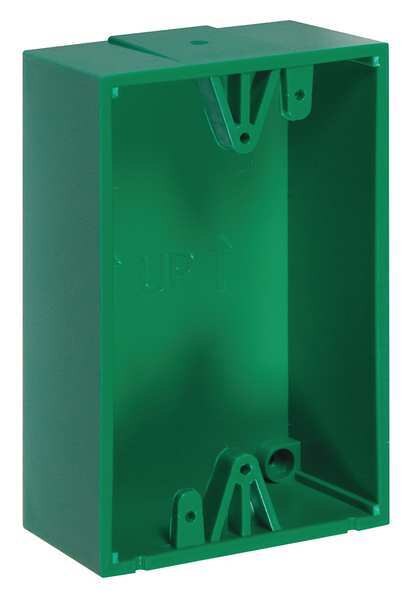 Back Box, Polycarbonate, Green