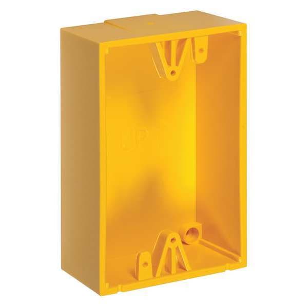 Back Box, Polycarbonate, Yellow