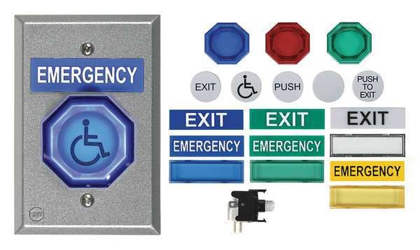 Universal Button, Momentary, 2 In.