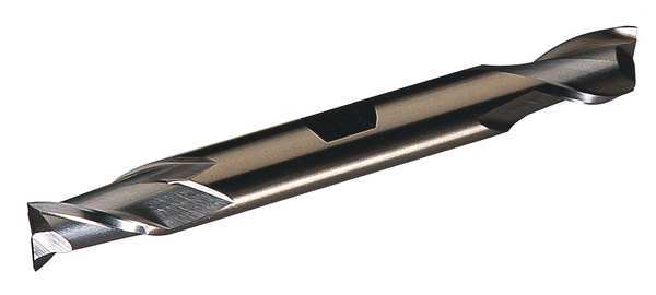 2-Flute Cobalt 8% Square Double End CenterCut Finisher CTD HDC-2 Bright 9/64x3/8x7/16x3-1/8