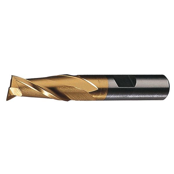 2-Flute Cobalt 8% Square Single-End CenterCut Finisher CTD HGC-2-TN TiN 5/16x3/8x9/16x2-1/2