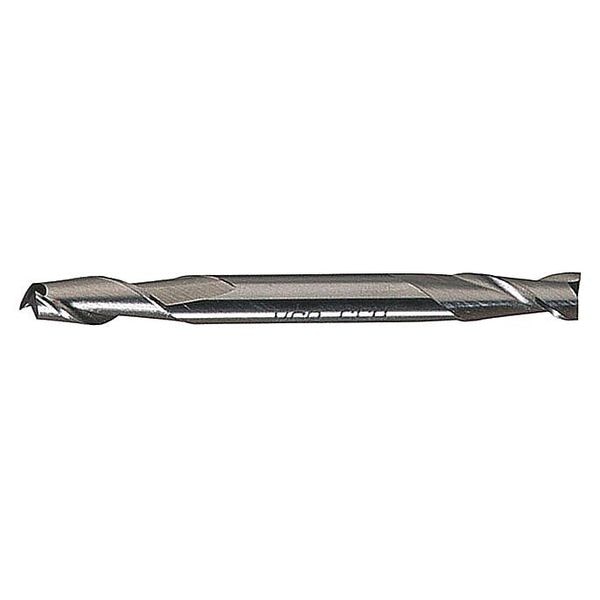 2-Flute Cobalt 8% Square Double End CenterCut CTD HMDC-2 Bright 1/8x3/16x3/8x2-1/4