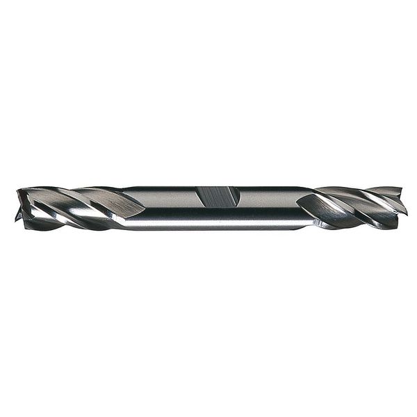 4-Flute HSS Center Cutting Square Double End Mill Cleveland HD-4C Bright 13/32x1/2x1x4-1/8
