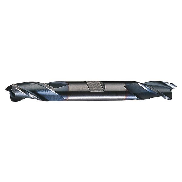 3-Flute HSS Center Cutting Square Double End Mill Cleveland HD-3-TC TiCN 3/8x3/8x3/4x3-1/2