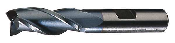 3-Flute HSS Center Cutting Square Single End Mill Cleveland HG-3-TN TiN 1/2x1/2x1-1/4x3-1/4
