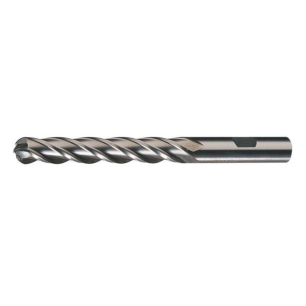 4-Flute HSS Ball Nose Single End MIll Cleveland HG-4B Bright 3/8x3/8x1-1/2x3-1/4