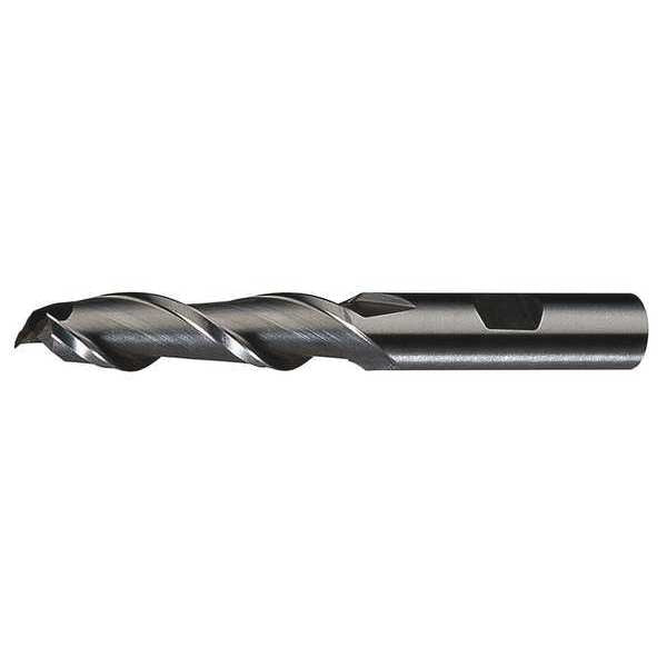 2-Flute HSS High Helix Sqaure Single End MIll Cleveland HGA-2 Bright 3/4x3/4x4x6-1/4