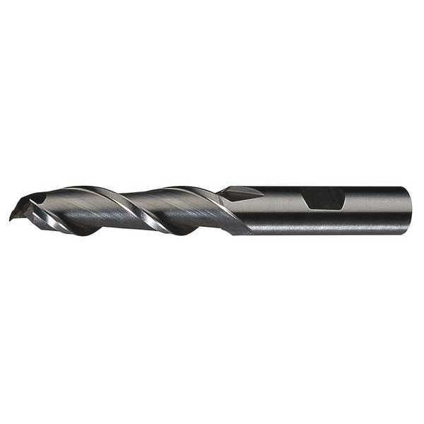 2-Flute HSS High Helix Sqaure Single End MIll Cleveland HGA-2 Bright 1/4x3/8x5/8x2-7/16