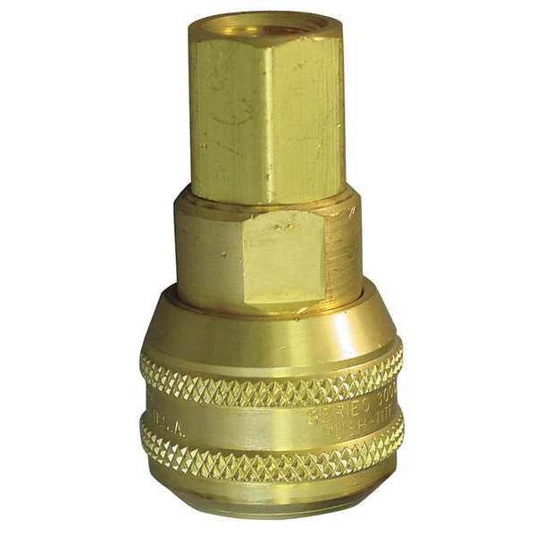 Coupler Body, (F)NPT, 1/4, Brass