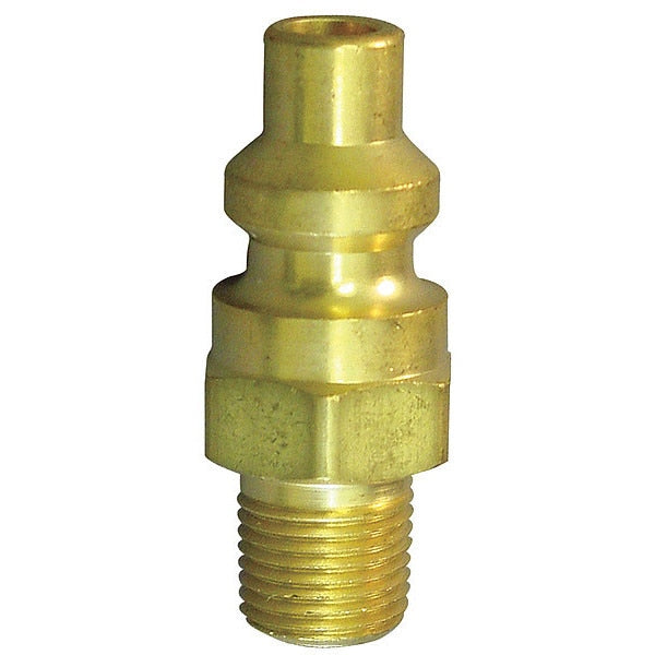 Coupler Plug, (M)NPT, 1/4, Brass
