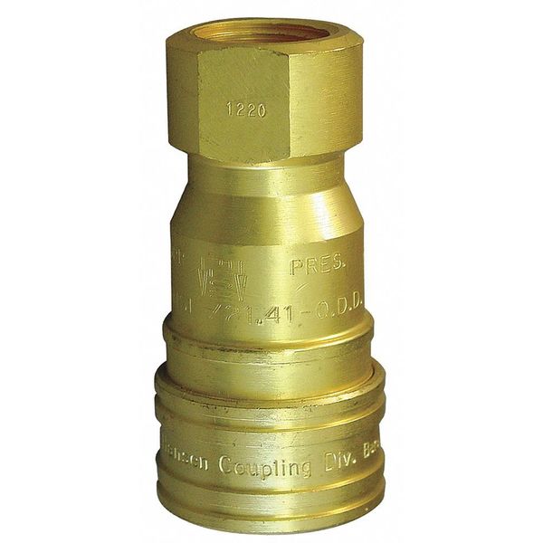 Coupler Body, (F)NPT, 3/4, Brass