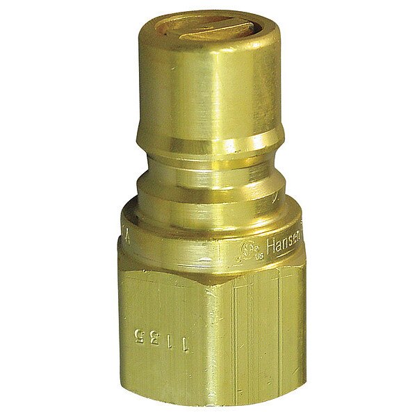 Coupler Plug, (M)NPT, 1/2, Brass