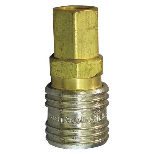 Coupler Body, (F)NPT, 3/8, Brass