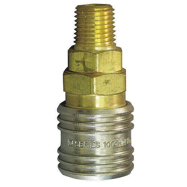 Coupler Body, (M)NPT, 1/2, Brass