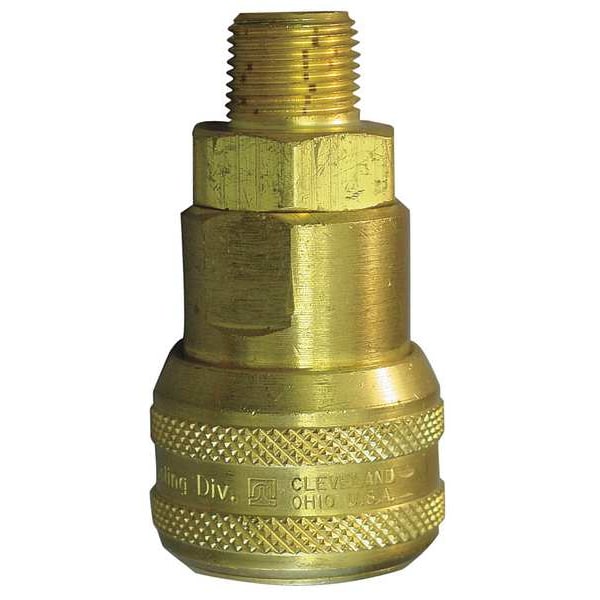 Coupler Body, (M)NPT, 3/8, Brass