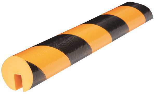 Edge Guard, Black/Yellow, W X 1-5/8