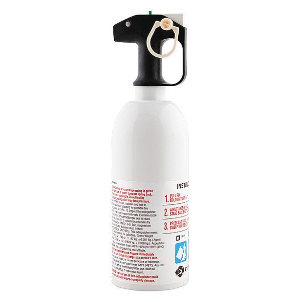 Fire Extinguisher, 5B:C, Dry Chemical, 2 lb