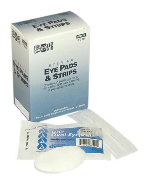 Eye Pads, Includes 10 Eye Pads/20 Strips