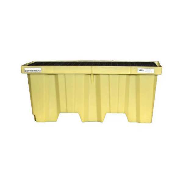 Drum Spill Containment Pallet, 66gal, Yllw