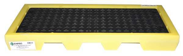 Drum Spill Containment Pallet, 22gal, Yllw