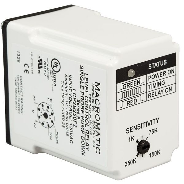 Control Relay, Single Pump Up, 120V