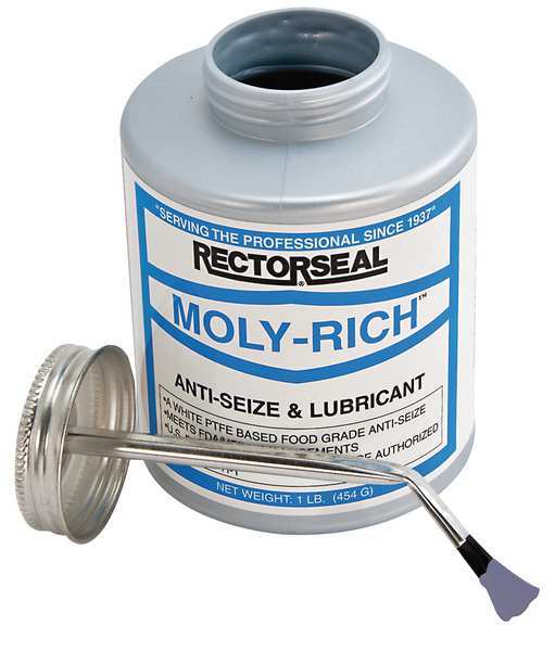 Anti Seize, Moly Paste, 16 oz, Brush Top
