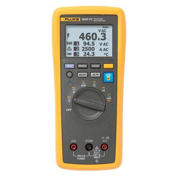 Digital Multimeter, 1,000 Max. AC Volts, 1,000 Max. DC Volts, 10 Max. AC Amps, 10 Max. DC Amps