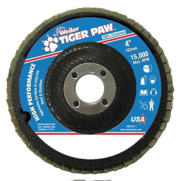 Abrasive Flap Disc, Coarse, 4in., Phenolic