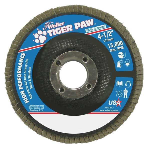 Abrasive Flap Disc, Coarse, 4-1/2 in.