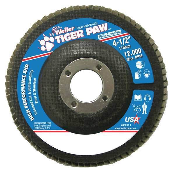 Abrasive Flap Disc, Coarse, 4-1/2 in.