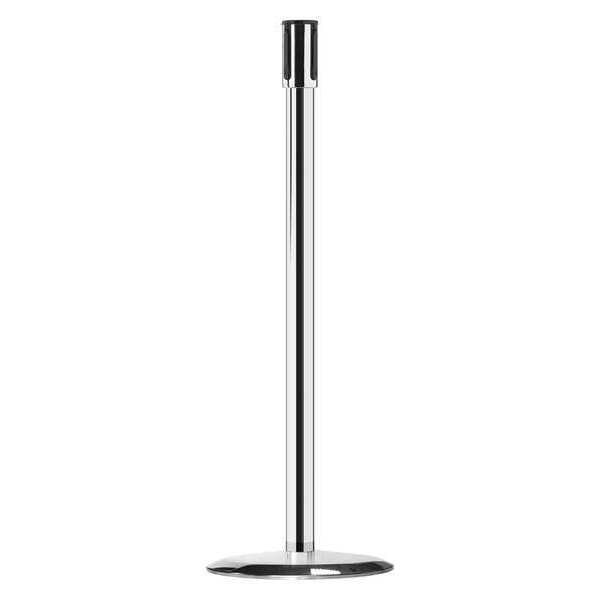 Receiver Post, 38 In H, Polished Chrome