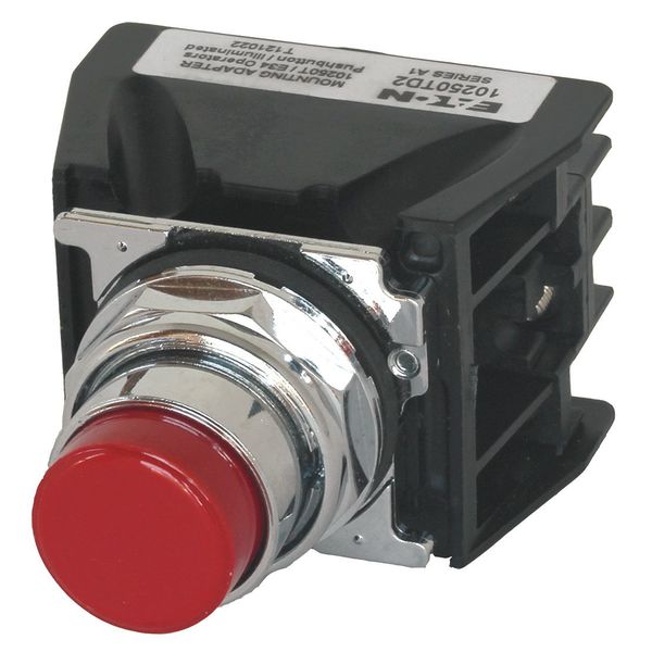 Hazardous Location Push Button with Contacts, 30 mm, 2 NC, 2 NO, Red