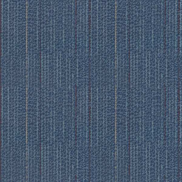 Carpet Tile, 19-11/16in. L, Blue, PK20