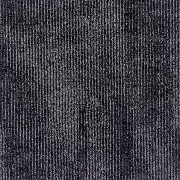 Carpet Tile, 19-11/16in. L, Charcoal, PK20