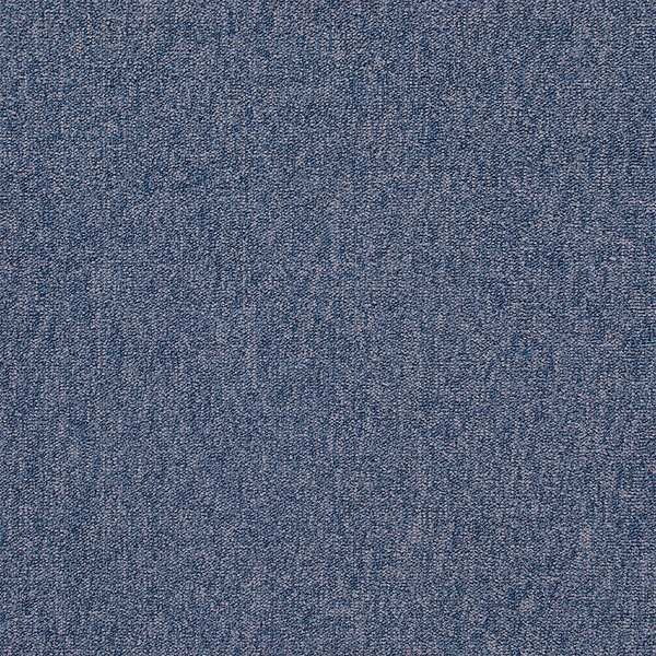 Carpet Tile, 19-11/16in. L, Blue, PK20