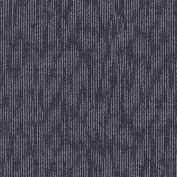 Carpet Tile, 19-11/16in. L, Charcoal, PK20