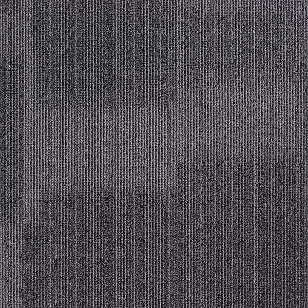 Carpet Tile, 19-11/16in. L, Dark Gray, PK20