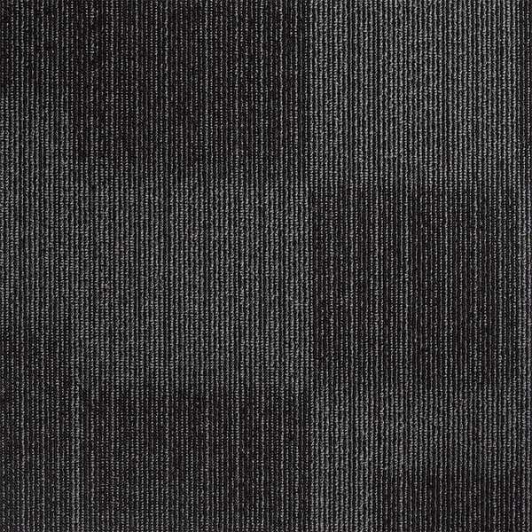 Carpet Tile, 19-11/16in. L, Charcoal, PK20