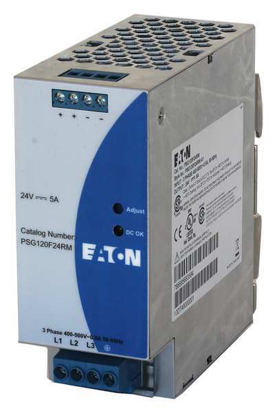 DC Power Supply, 24VDC, 5A, 50/60 Hz
