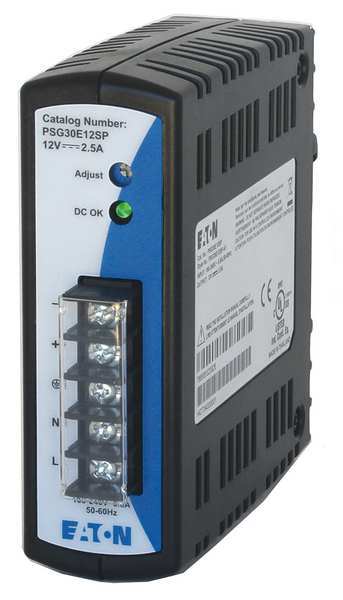 DC Power Supply, 12VDC, 2.50A, 50/60 Hz