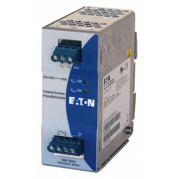 DC Power Supply, 24VDC, 20A, 50/60 Hz