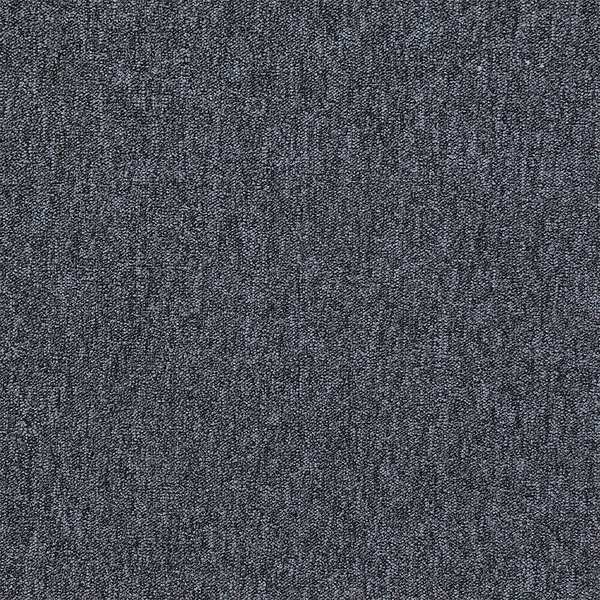 Carpet Tile, 19-11/16in. L, Navy, PK20