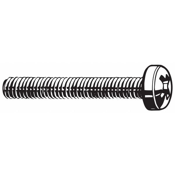 M3-0.50 x 20 mm Phillips Cheese Machine Screw, Plain 316 Stainless Steel, 50 PK