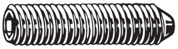 Set Screw, M8 x 1.25mm, 10mm L, PK100
