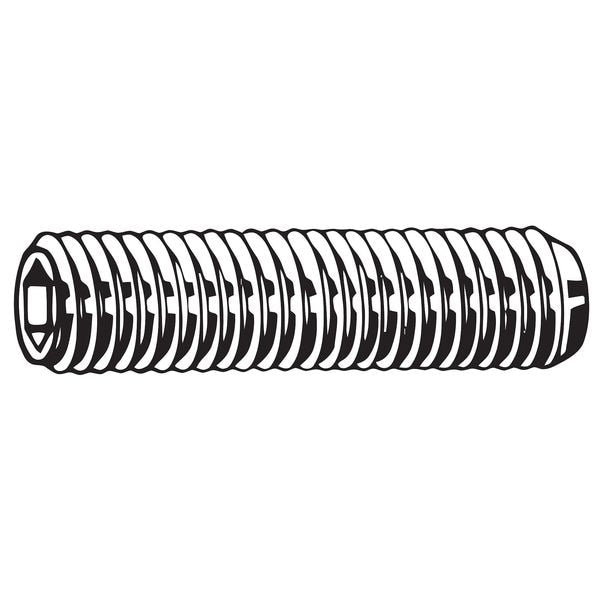 Set Screw, Alloy ST, 16, Cup, 2-1/2in, PK5